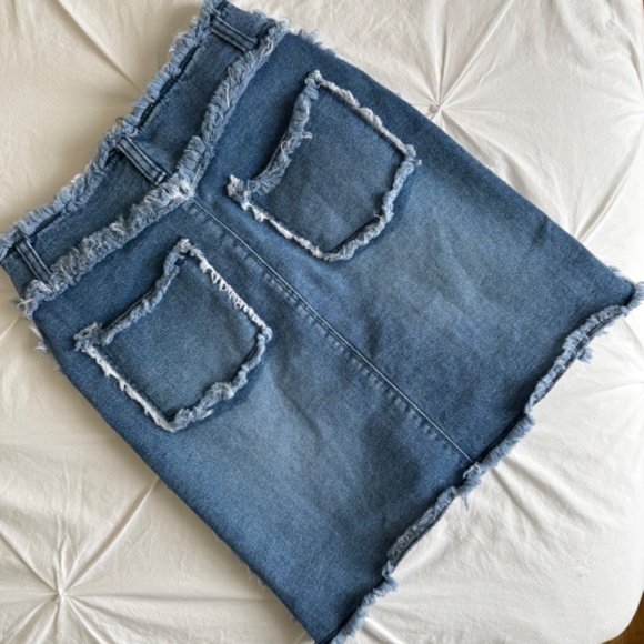 y2k Nevada distressed denim mini skirt - Picture 6 of 9